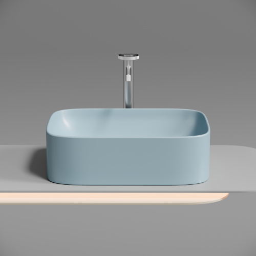 Раковина Ceramica Nova ELEMENT 51 см CN6052ML накладная цвет голубой матовый - фото 4